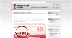 Desktop Screenshot of calidad.unileon.es
