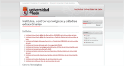 Desktop Screenshot of institutos.unileon.es
