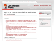Tablet Screenshot of institutos.unileon.es