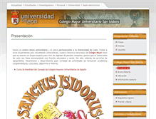Tablet Screenshot of colegiomayor.unileon.es