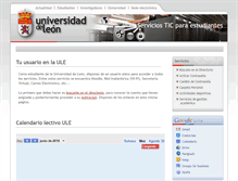 Tablet Screenshot of estudiantes.unileon.es