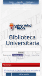 Mobile Screenshot of biblioteca.unileon.es