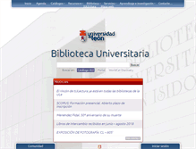 Tablet Screenshot of biblioteca.unileon.es