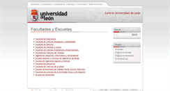 Desktop Screenshot of centros.unileon.es