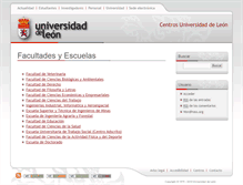 Tablet Screenshot of centros.unileon.es