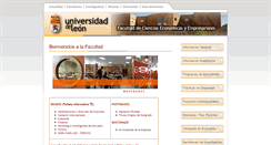 Desktop Screenshot of economicas.unileon.es