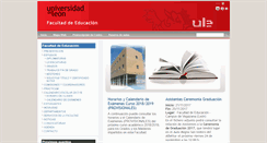 Desktop Screenshot of facultadeducacion.unileon.es