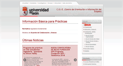 Desktop Screenshot of coie.unileon.es