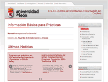 Tablet Screenshot of coie.unileon.es